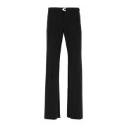 Zwarte Katoenmix Stijlvolle Broek Alexander McQueen , Black , Heren