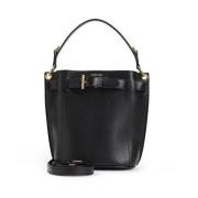 Zwarte Schoudertas Elegante Chic Stijl Tom Ford , Black , Dames