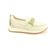 Sportieve Beige Loafer +Gar Combinatie Hispanitas , Beige , Dames