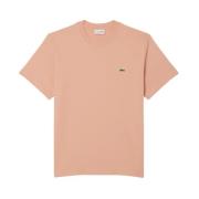 Iconisch T-shirt in lichtroze katoen Lacoste , Pink , Heren