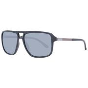 Zwarte Aviator Zonnebril Guess , Black , Heren