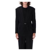 Zwarte Wollen Blazer Jas voor Mannen Acne Studios , Black , Heren