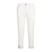 Blauwe Denim Jeans Wit Liu Jo , White , Dames