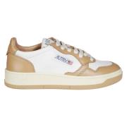 Lage Leren Sneakers Autry , Beige , Dames