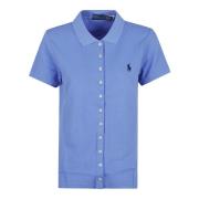 Blauw T-shirt Dameskleding Polo Ralph Lauren , Blue , Dames