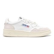 Witte Leren Tennissneakers Medalist Autry , White , Dames