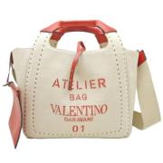 Pre-owned Canvas handbags Valentino Vintage , Beige , Dames