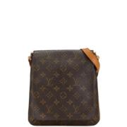 Pre-owned Canvas shoulder-bags Louis Vuitton Vintage , Brown , Dames