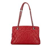 Pre-owned Leather shoulder-bags Chanel Vintage , Red , Dames