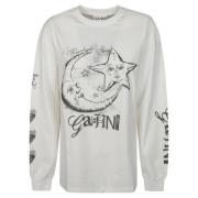 Stijlvol Sweatshirt voor een Trendy Look Ganni , White , Dames