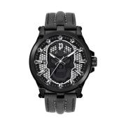 Zwarte Herenmode Quartz Analoog Horloge Police , Black , Heren