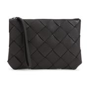 Bruine Clutch voor Mannen Ss25 Bottega Veneta , Brown , Heren