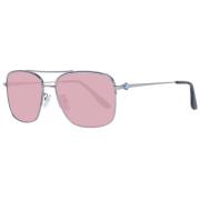 Bronzen Aviator Zonnebril met Roze Lenzen BMW , Gray , Heren