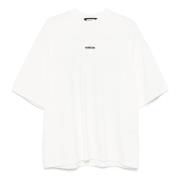 Off White Jersey T-Shirt Barrow , White , Heren