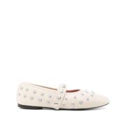 Beige Platte Schoenen met Studs Stella McCartney , Beige , Dames