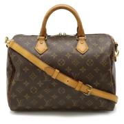 Pre-owned Canvas handbags Louis Vuitton Vintage , Brown , Dames