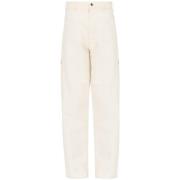 Witte Denim Broek Rechte Pijp Maison Margiela , White , Heren