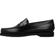 Zwarte Leren Loafers Sebago , Black , Heren