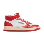 Rode en witte sneakers Autry , Red , Heren