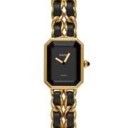 Pre-owned Yellow Gold watches Chanel Vintage , Black , Dames