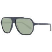 Zwarte Aviator Zonnebril voor Mannen Guess , Black , Heren