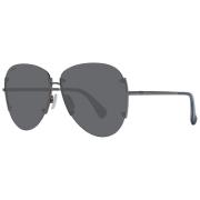 Gunmetal Aviator Zonnebril Grijs Vrouwen Max Mara , Gray , Dames