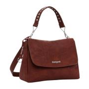 Lente/Zomer Middelgrote Dames Tas Collectie Desigual , Brown , Dames