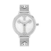 Zilveren Damesmode Quartz Horloge Police , Gray , Dames