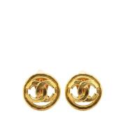 Pre-owned Metal chanel-jewelry Chanel Vintage , Yellow , Dames