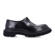 Gepoetste Leren Derby Schoenen Adieu Paris , Black , Heren