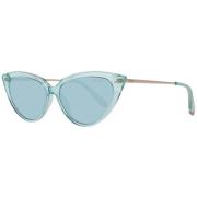 Turquoise Cat Eye Zonnebril Vrouwen Emilio Pucci , Multicolor , Dames