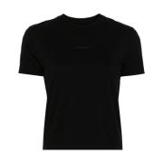 Witte Gros Grain T-shirt met Logo Jacquemus , Black , Dames