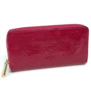 Pre-owned Leather wallets Louis Vuitton Vintage , Pink , Dames