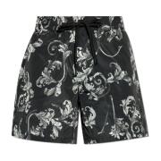 Logo shorts Versace Jeans Couture , Black , Heren