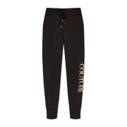 Sweatpants met bedrukt logo Versace Jeans Couture , Black , Heren