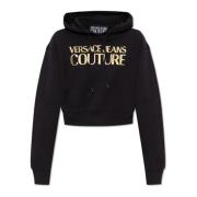 Capuchontrui Versace Jeans Couture , Black , Dames