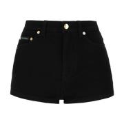 Casual Denim Shorts voor Vrouwen Dolce & Gabbana , Black , Dames