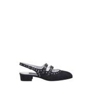 Zwarte Queen Pump Jeans Stof Carel , Black , Dames