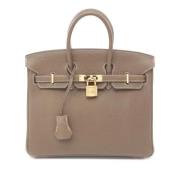 Pre-owned Leather handbags Hermès Vintage , Brown , Dames