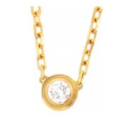 Pre-owned Metal necklaces Cartier Vintage , Yellow , Dames