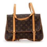 Pre-owned Canvas backpacks Louis Vuitton Vintage , Brown , Dames