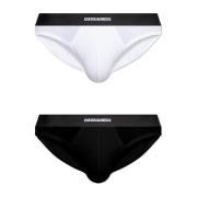 Twee-pack slips Dsquared2 , Black , Heren