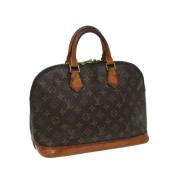 Pre-owned Canvas handbags Louis Vuitton Vintage , Brown , Dames