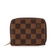 Pre-owned Canvas wallets Louis Vuitton Vintage , Brown , Dames