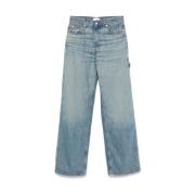 Poederblauwe Wijde Jeans Haikure , Blue , Dames