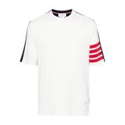 Gestreepte Crew Neck T-shirts en Polos Thom Browne , White , Heren