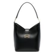 Zwarte Leren Handtas 110 Nero Elisabetta Franchi , Black , Dames