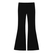 Zwarte Flared Broek Twinset , Black , Dames