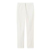 Rechte pijp katoenmix gabardine broek Twinset , White , Dames