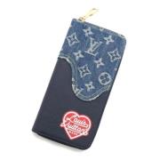 Pre-owned Canvas wallets Louis Vuitton Vintage , Blue , Dames